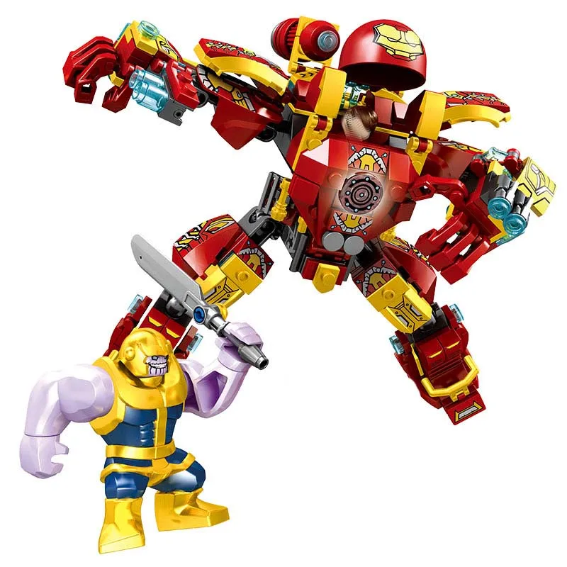371PCS Iron Man Military Legoing Marvel The Avengers Toys For Children