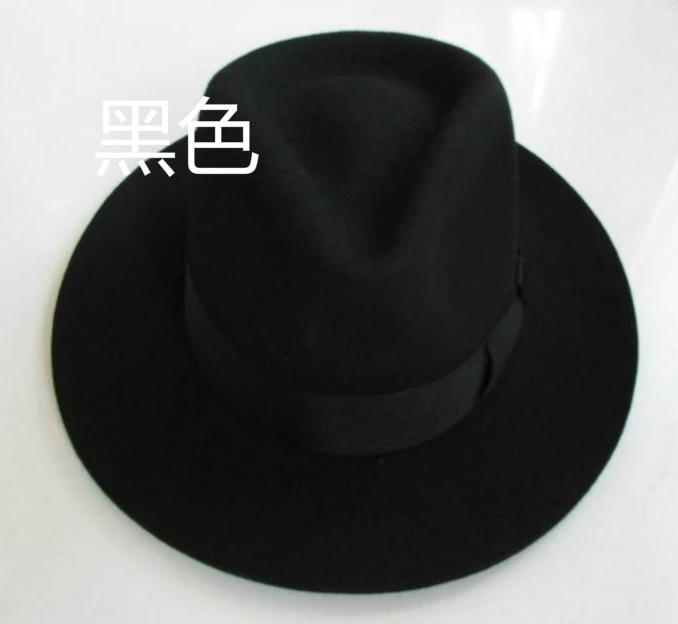 Леди шерстяная шляпа-котелок Шляпа Fedora Войлок Billycock шапки зимняя мода котелок шляпа шерсть шляпы Федора и трибли перо шляпа B-8130