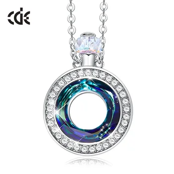 

CDE Embellished with crystals from Swarovski Necklace Pendant Perfume Bottle Necklace Women Exquisite Jewelry Mothers Day Gift