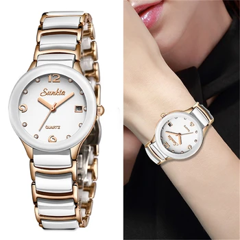 

SUNKTA2019 New Women's Watch Top Luxury Brand Analog Quartz Watch Simple Fashion Waterproof Watches Women's Relogio Feminino+Box