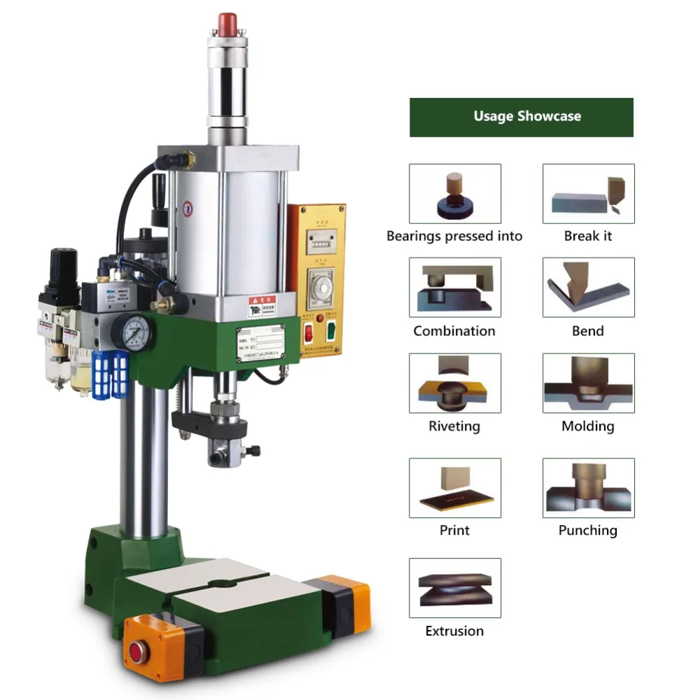 Многоцелевой небольшой пневматический штамповочный Регулируемый пресс-машина подходит для прессования подшипников штамповки клепки сборка резка