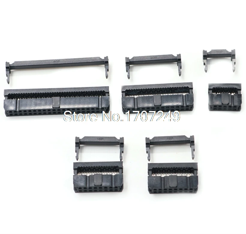 

10set FC-6P FC-8P FC-10P FC-14P FC-16P To FC-40P IDC Socket 2x5 Pin Dual Row Pitch 2.54mm IDC Connector 10-pin cable socket