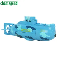 Chamsgend RC воды лодка 6CH катере модель высокой мощности 3,7 В Игрушка Лодка Пластик модель большой RC Подводная лодка Открытый игрушки feb10
