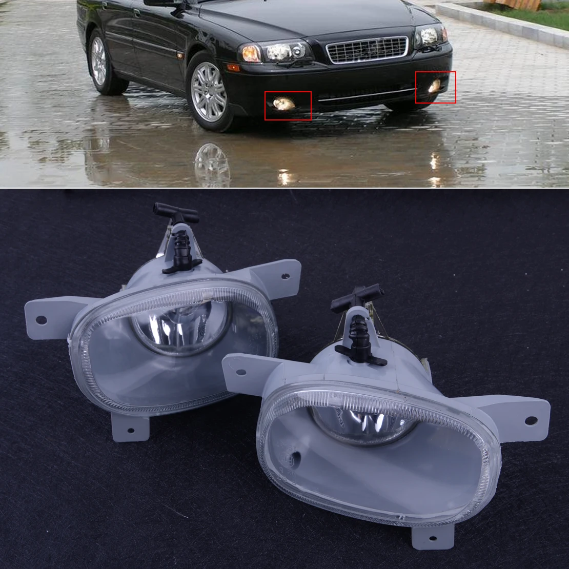 8620224 For Volvo S80 1999-2006 Front Left Driver Side Fog Light Lamp No Bulb