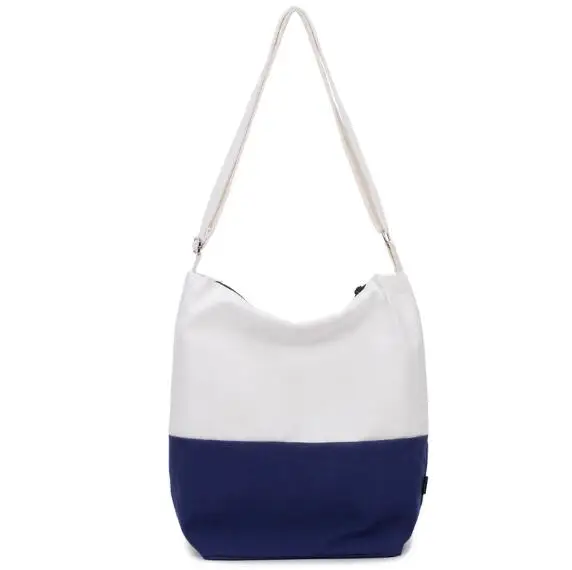 

Classic original and simple stitching lady s canvas bag Korean style new style single shoulder skew spanning bag