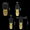 MUCAIKIE 5PCS 4 Types of Micro Drip Irrigation Misting Brass Nozzle Spray w/ 4/7mm Barb 6mm Screw 4/7mm Tee Connector Sprinkler ► Photo 2/6