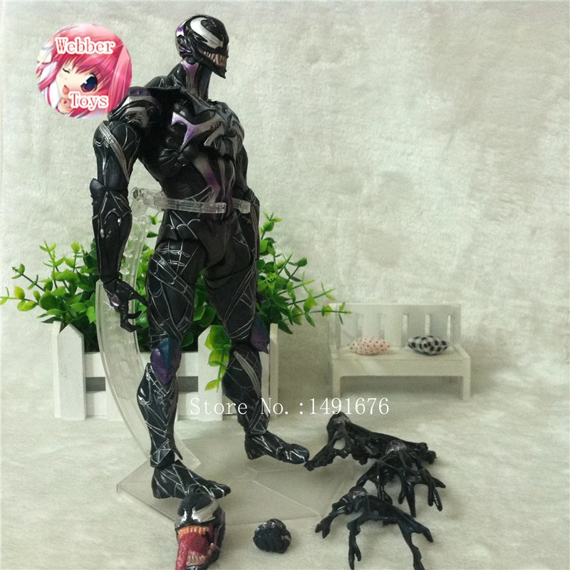 

SQUARE ENIX Play Arts KAI Spiderman Venom Marvel Universe Variant 26cm PVC Action Figure Collection Model Toy