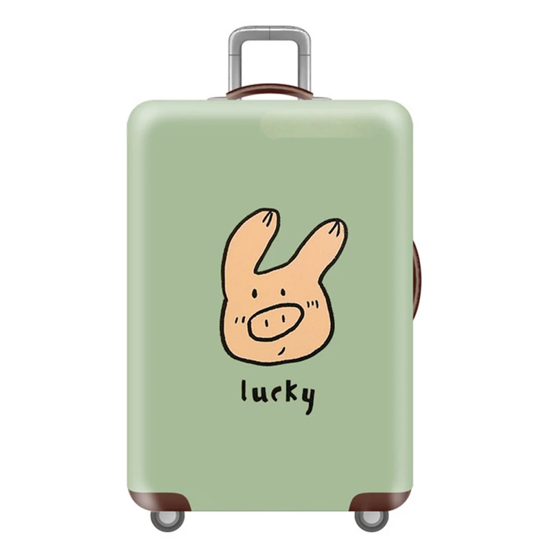Эластичный Чехол для багажа с животным узором, защитный чехол для чемодана 18-32 дюймов, чехол для чемодана, аксессуары для путешествий - Цвет: D    Luggage cover