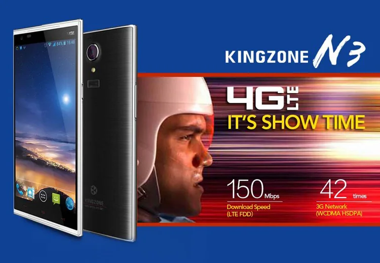 KINGZONE N3 MTK6582+6290 1.3GHz Quad Core 5.0 Inch Gorilla Glass 3 HD Screen Android 4.4 4G LTE Smartphone