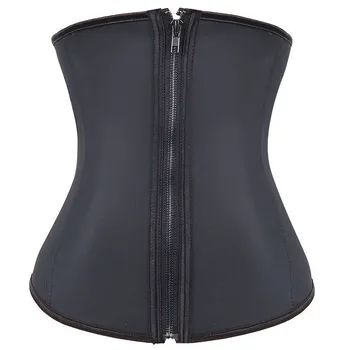 

Sexy Zipper Latex Underbust Bustiers Waist Corset 2016 For Women Slim Body Shapers