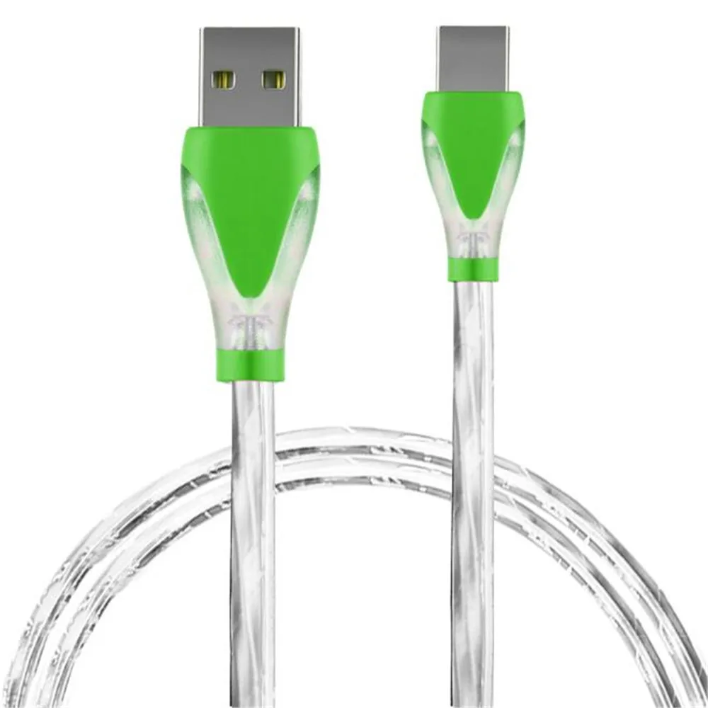 1 м светодиодный светильник Micro USB кабель адаптер зарядное устройство кабель синхронизации данных для samsung Hauwei Xiaomi Android телефон планшет usb кабель для зарядки