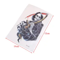 2 шт. Flash поддельной кровью Водонепроницаемый тела Книги по искусству зло смерть татуировки StickerSickle временные татуировки наклейки