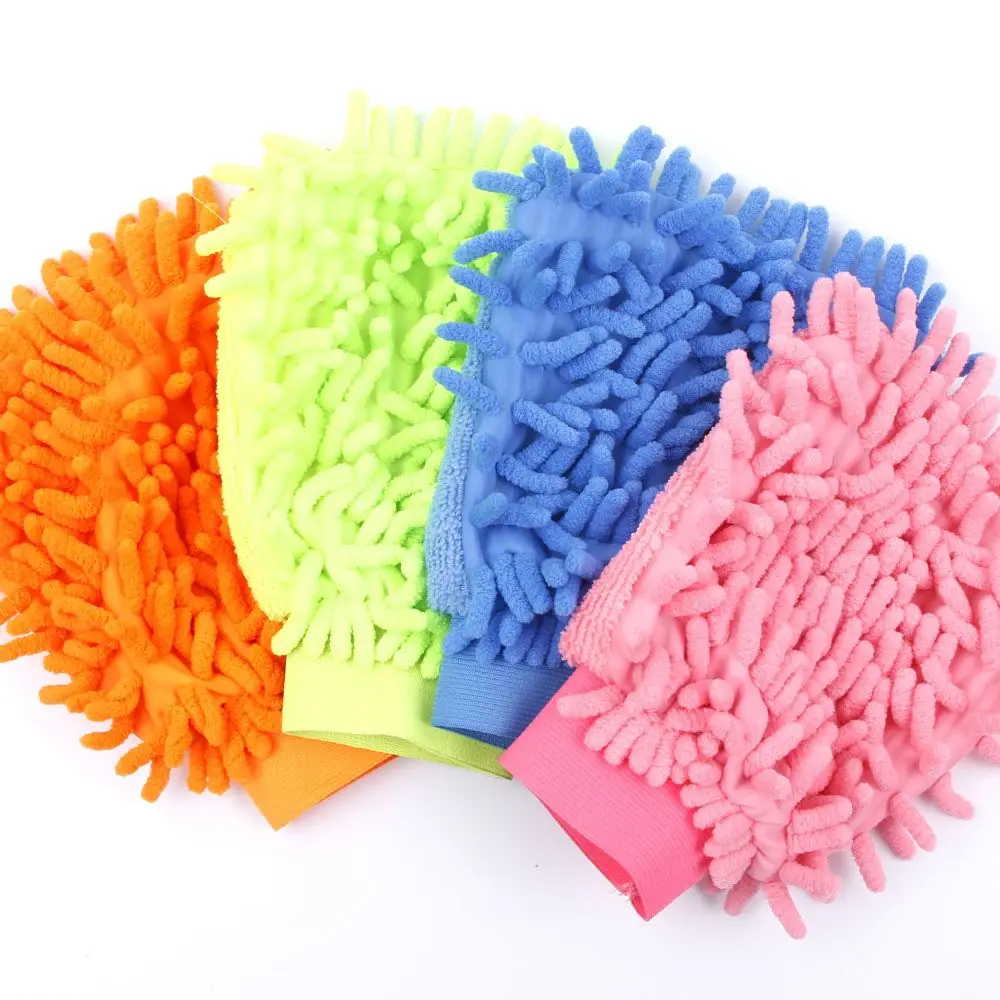 

LINSBAYWU Super Mitt Microfiber Car Window Washing Home Cleaning Cloth Duster Towel Gloves Household Cleaner Tool