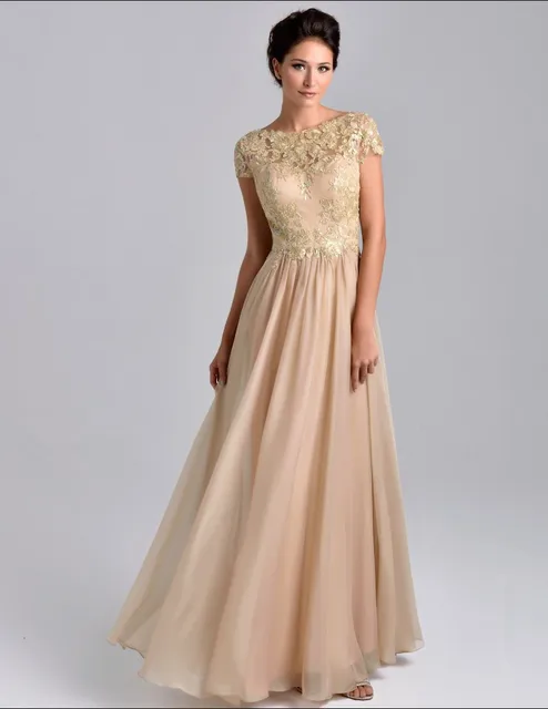 short sleeve evening dresses