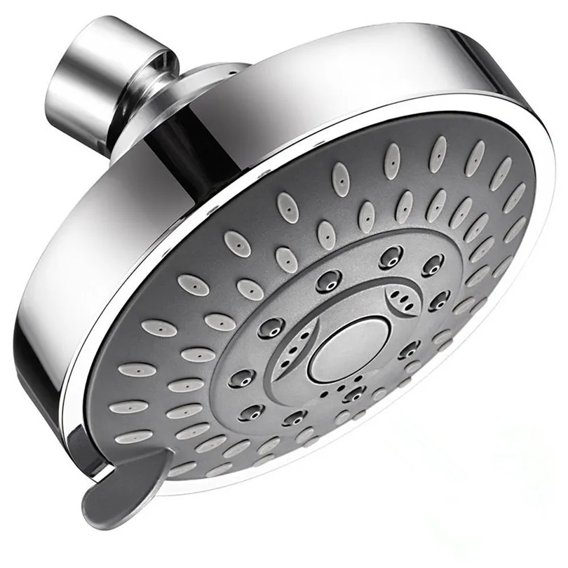 Shower Head High Pressure 4 Inch 5-setting Adjustable Shower Head Top Spray bathroom Faucet Replacement Parts #3F25 (4)