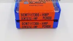 2 ШТ. НОВЫЙ КОР + DCMT11T308-HMP DCMT32.52-HMP PC9030 Карбид Вставки 10 Шт./кор