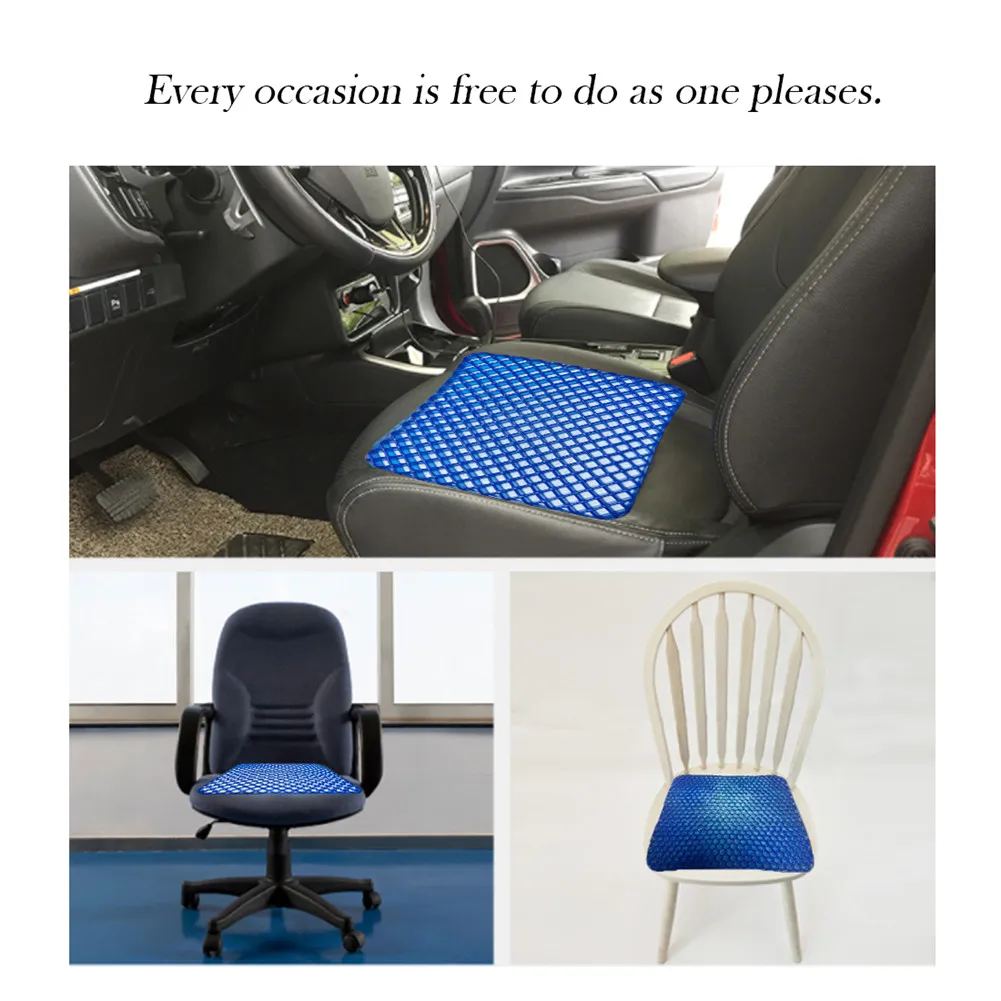 Гелевая подушка для сидения на стуле Обеспечивает облегчение боли в пояснице и бедрах ортопедический дизайн подушечки для сидений магазин