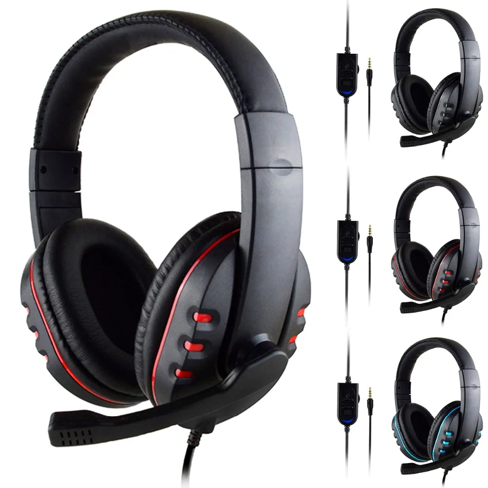 SOONHUA 3.5mm Wired Gaming Headset Deep Bass Game Earphone Professional Computer Gamer Headphone With HD Microphone for Computer