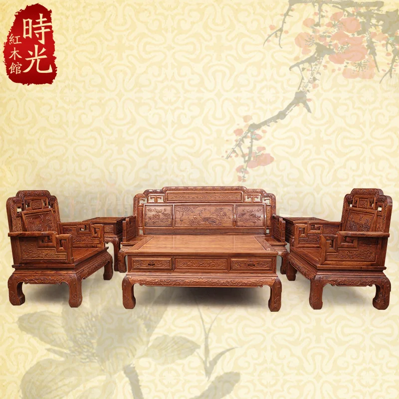 iMahoganyi ifurniturei Chinese wood ilivingi iroomi isofai corner 