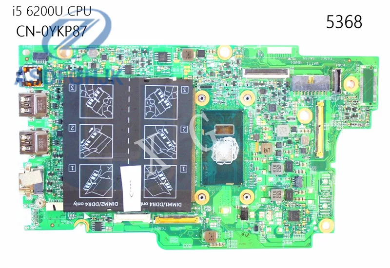 Материнская плата для ноутбука YKP87 0YKP87 CN Dell Inspiron 5368 материнская с SR2EY
