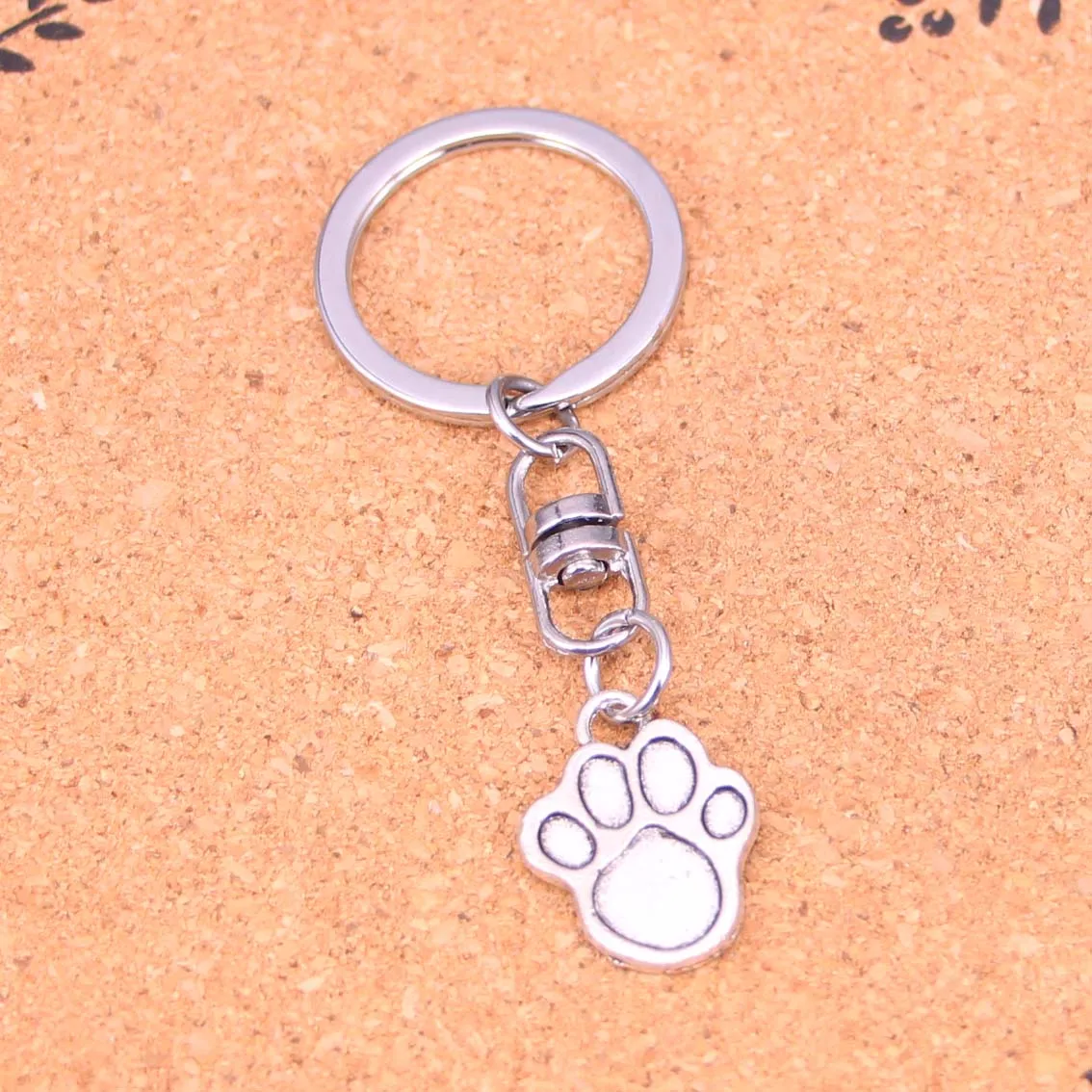 20Pcs dog paw Keychain Novelty Gadget Trinket Souvenir Christmas Gift
