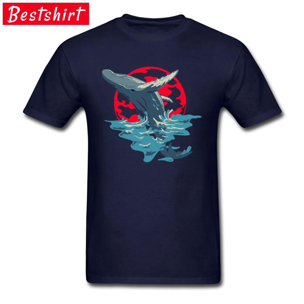 Humpback-Whale- Classic T-shirts for Men Pure Cotton Summer/Fall Tops Shirts Design Tops Shirt Short Sleeve Funny Crew Neck Humpback-Whale- navy