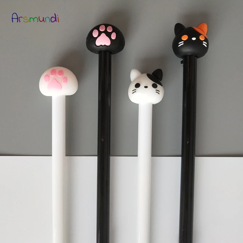 8 шт Arsmundi 0 5 мм гелевая ручка Kawaii милый Альпака кошка гелевые чернила нейтральная