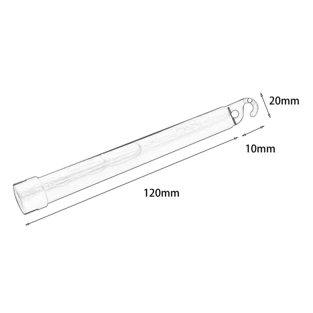 6-дюймовый светильник палочки светодиодный Пластик палочки ралли восторженные поднимет настроение Batons вечерние мигающая светящаяся палочка с одной главной балкой с крючком для кемпинга