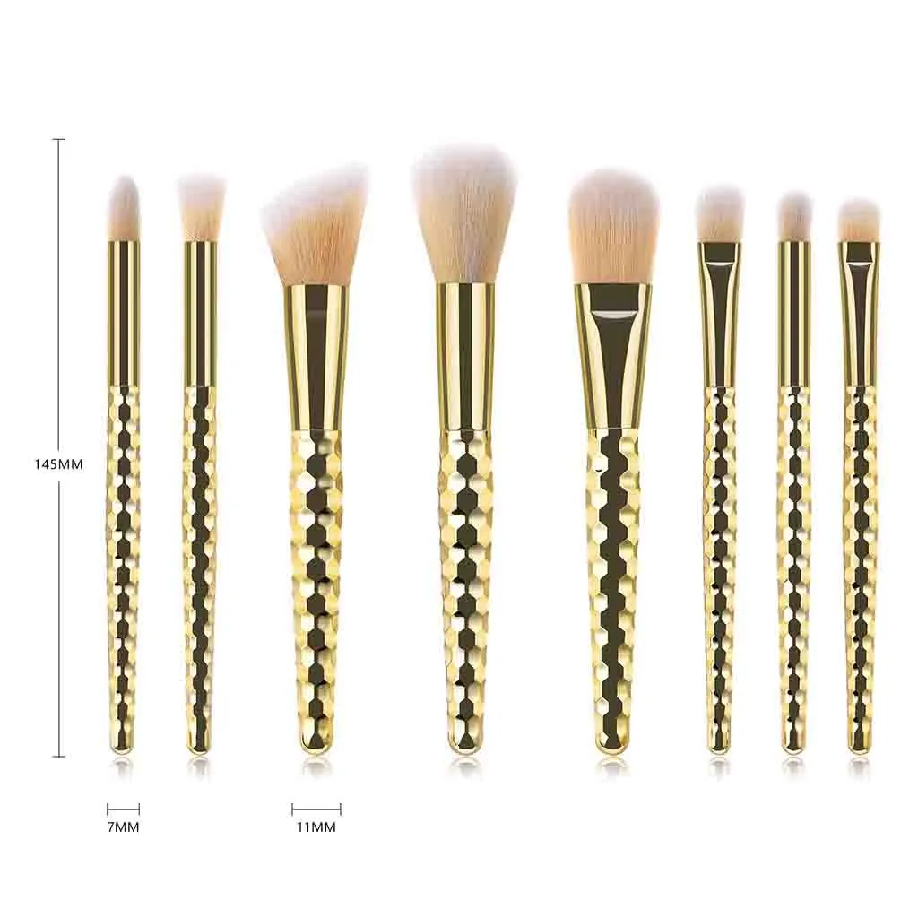 

8 Pcs Unicorn Makeup Brushes Set Eye Shadow Makeup Brushes Set Professional Honeycomb Eye Shadow Makeup Brush Set