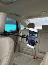 Car Headrest Clamp Mount + Tripod Adapter for GoPro Video Camera Camcorders DV Smartphones SJCAM 456000 Xiaomi yi Accessories