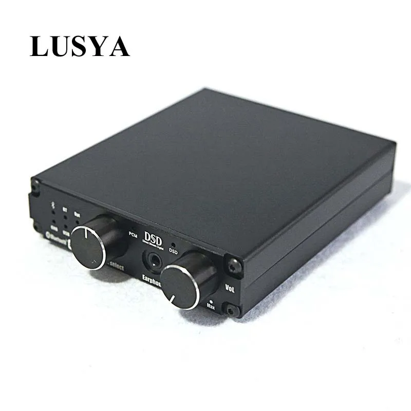 

Lusya XMOS XU208 CSRA8675 Bluetooth APTX HD Headphone Amplifier DSD1796 decoding USB fiber coaxial input Support PCM DSD T0036