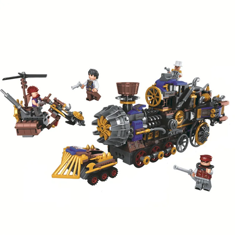 

DIY compatible with Legoingly Technic Assembling Buiding Blocks Bricks Educational Children Toys Steam Age Series Steam Train