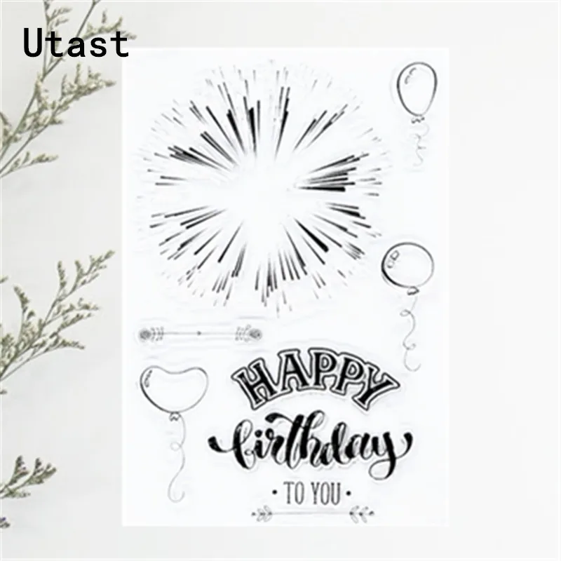 Balloons-FireworkPY-Birthday-TO-YOU-Scrapbook-DIY-photo-cards-rubber-stamp-clear-stamp-transparent-stamp.jpg_640x640_