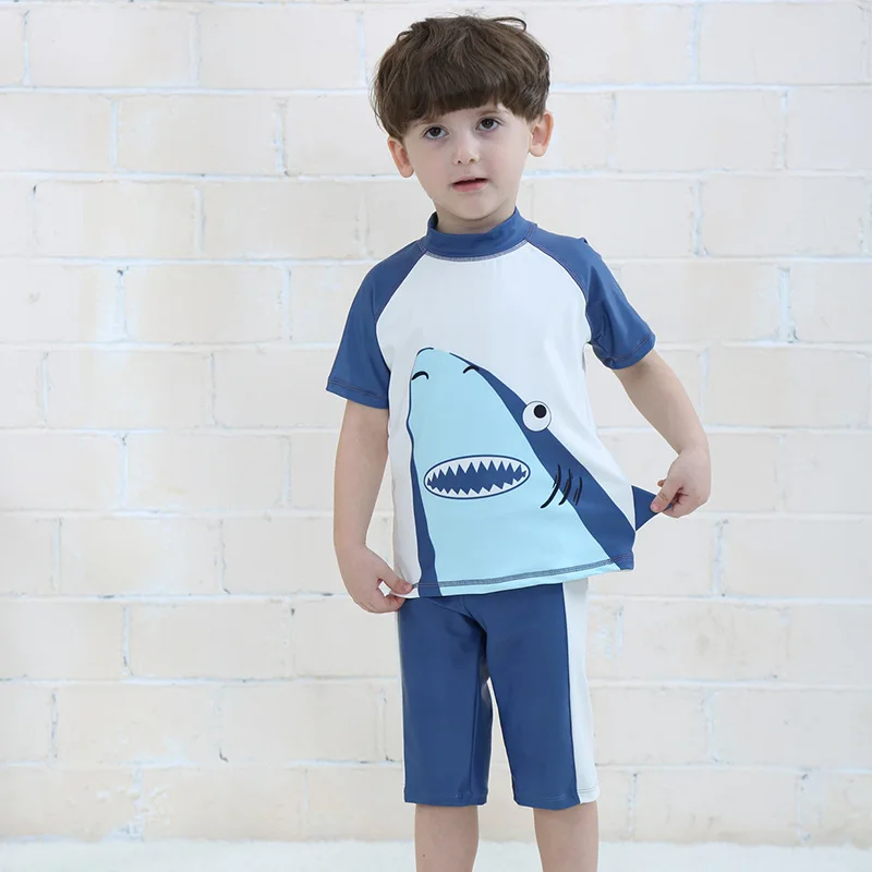 Kylinee Boys Swimsuit Shark Two Piece Swim suit Children's Swimwear