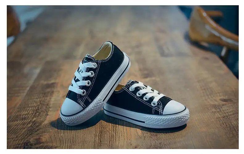 2019 детская обувь для девочек Детская парусиновая обувь для мальчиков, Сникеры Демисезонный обувь для девочек белые короткие однотонные
