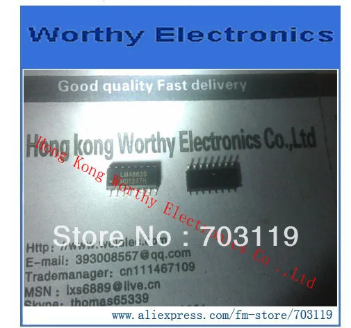 

10pcs/lot LM4863M LM4863 LM4863M/NOPB 16SOIC IC