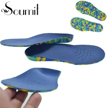 Soumit Full Length Orthotic Gel High Arch Support Kid Insole Absorb Shock Children Insoles Footbed for Reducing Foot Pain