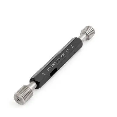

M10 x 1.25 6H Steel Pipe Thread Plug Gage Go/No Go Gaging Tool w Handle