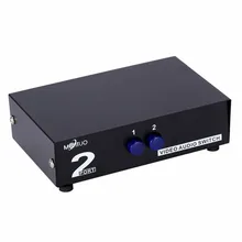 MT-VIKI RCA AV переключатель 2 входа 1 выход Аудио Видео Селектор MT-231AV для 2 медиаплееров DVD ТВ коробки поделиться