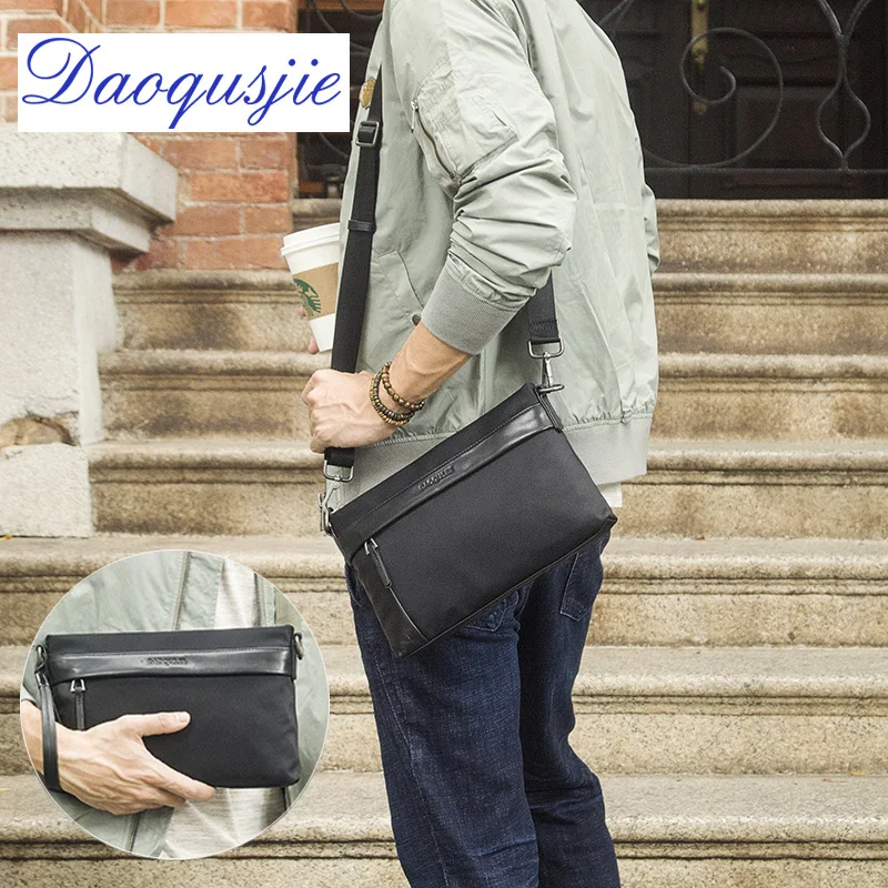 

DAOQUSJIE new arrival nylon casual small shoulder bags for men waterproof men's clutch fashion messenger bags male crossbody bag