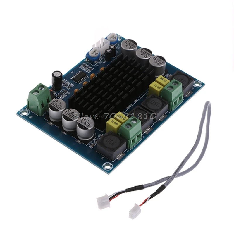Dual-channel Stereo Digital Audio Amplifier Board TPA3116D2 Amplifier 2x120W DIY Drop Shipping Dual-channel Stereo Digital Audio Amplifier Board TPA3116D2 Amplifier 2x120W DIY Drop Shipping