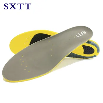 SXTT PU Soft Insoles Professional Cushion Foot Care Shoe Inserts Pad Shoe Gel Cool Deodorant Orthotic Silicone Insoles