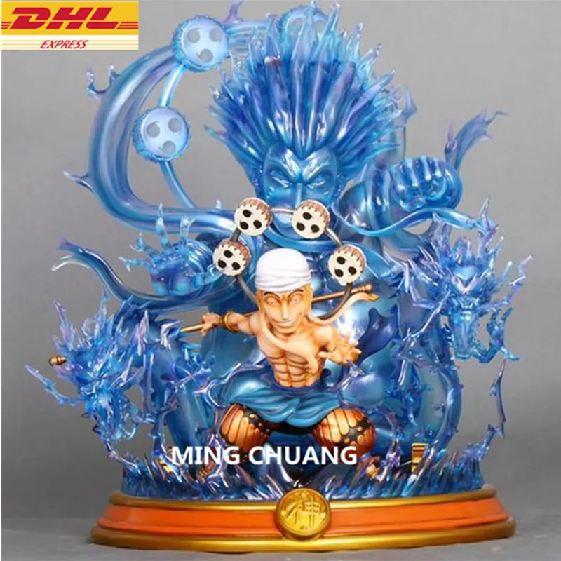 ONE PIECE Sky Piea Enel FullLength Portrait Thunder God Resin Statue