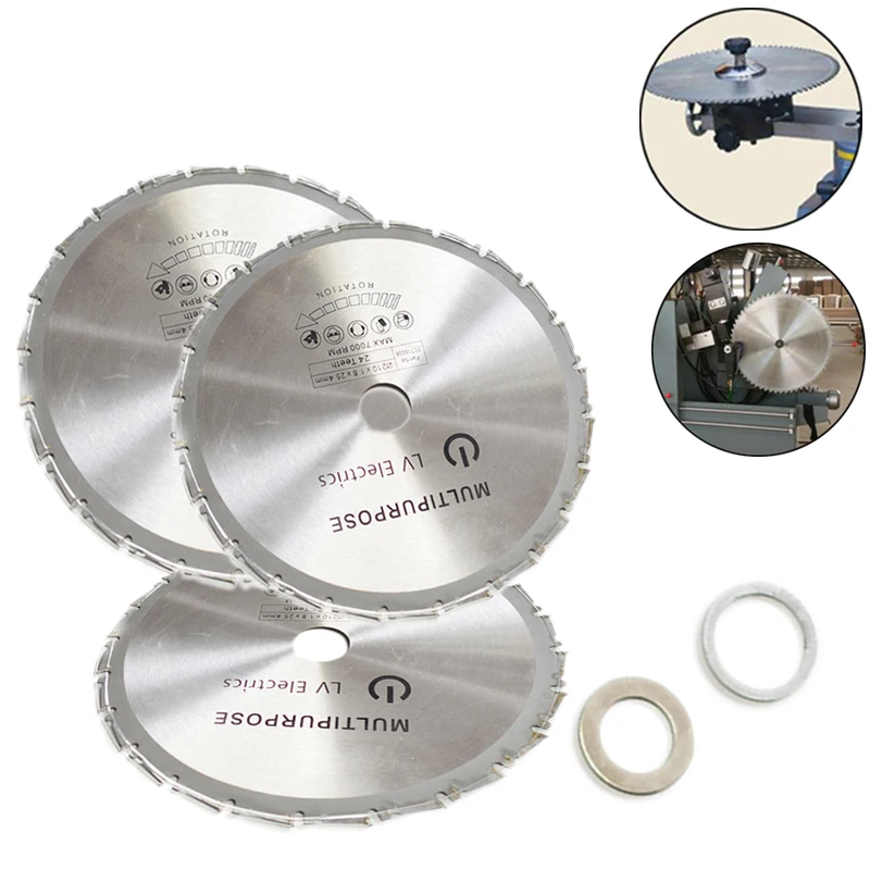 1pcs 210mm Wood Cutting Metal Circular Saw Blades 24T for Tiles Ceramic Wood Aluminum Disc Diamond Cutting Blades