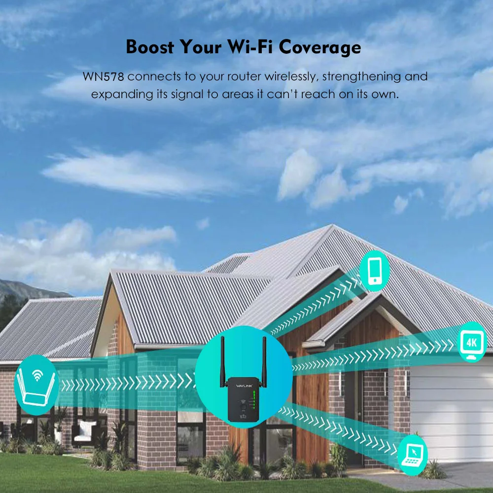 Оригинальный беспроводной Wi Fi ретранслятор N300 300 Мбит/с Универсальный