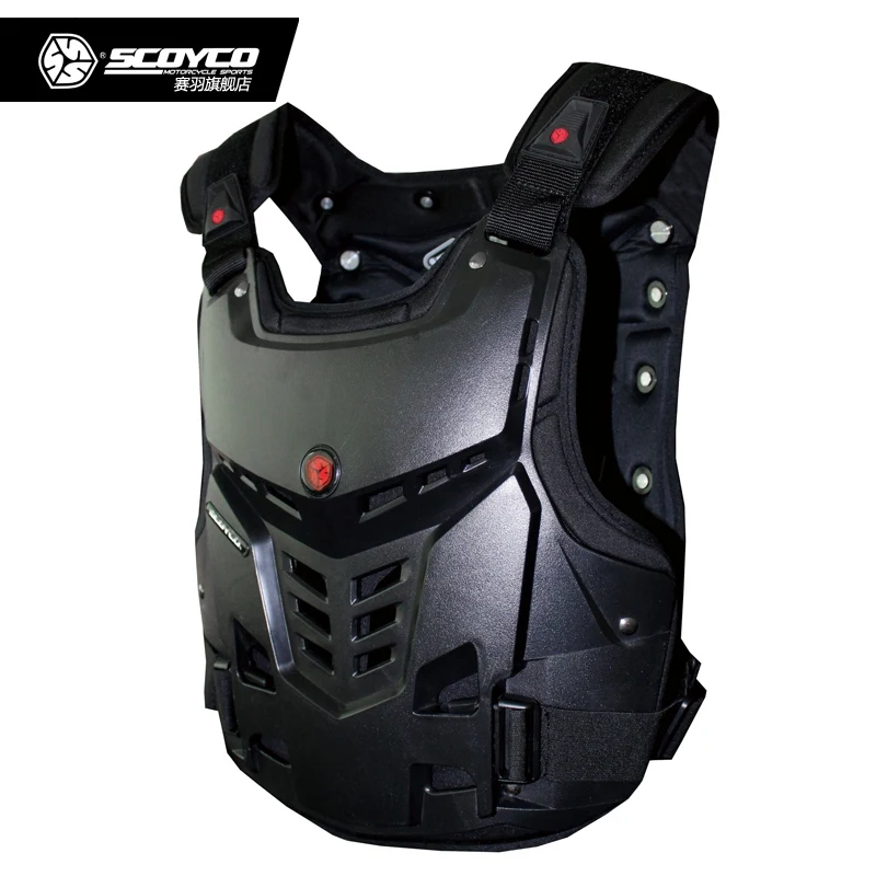 

Professional Motorcycle Back Protector Jacket Motocross Off Road Body Pads Vest Pad Racing Protective Guard Gear Scoyco AM05