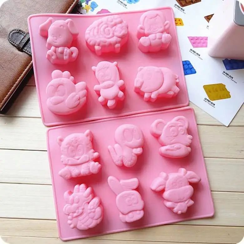 

Luyou 1pcs Zodiac Silicone Ice Trays Mold Children Candy Chocolate Pudding Cake Mold Cake Baking Tools FM1836