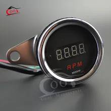 12 В цифровой красный светодиодный Тахометр, измеритель частоты вращения об/мин для регулировки мотоцикла