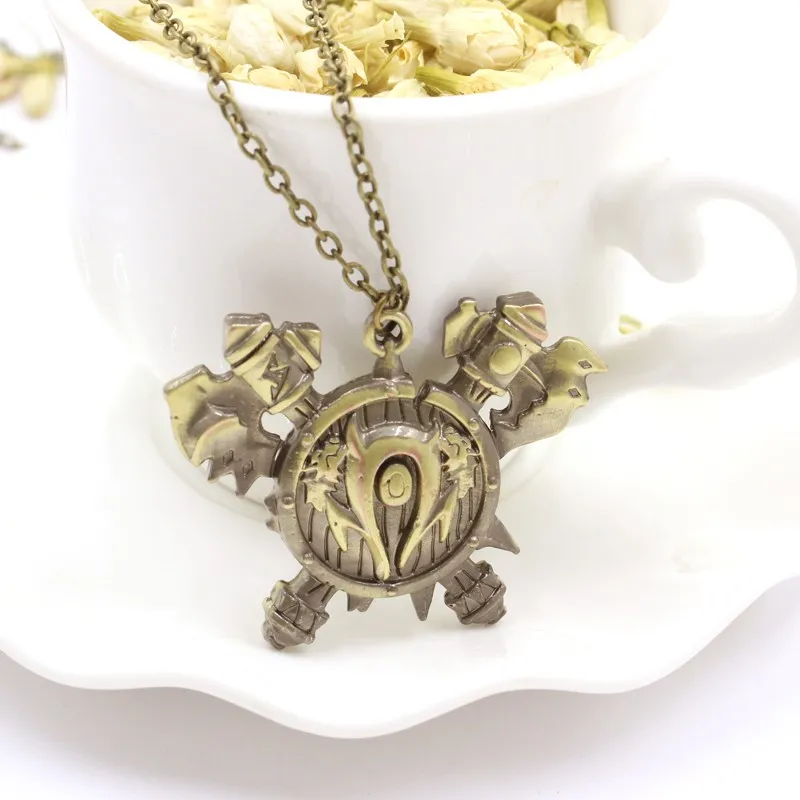 Игры World Of Warcraft орк Horde The кулон ожерелье WOW Hearthstone в винтажном стиле бронзовый