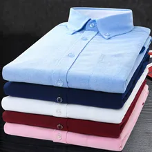 Весна новая хлопковая Повседневная оксфордская Мужская рубашка с линялым эффектом японская тонкая рубашка с длинными рукавами Мужская одежда QC079